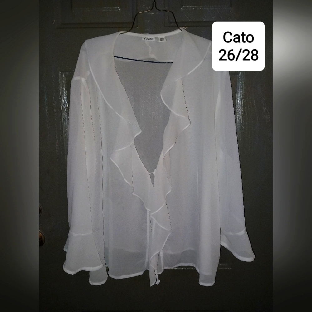 Sheer white shirt